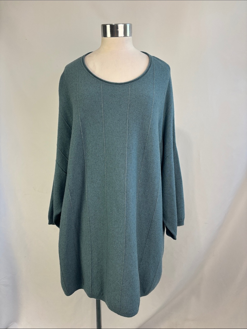 NWT MARINA RINALDI GREEN CASHMERE BLEND TUNIC